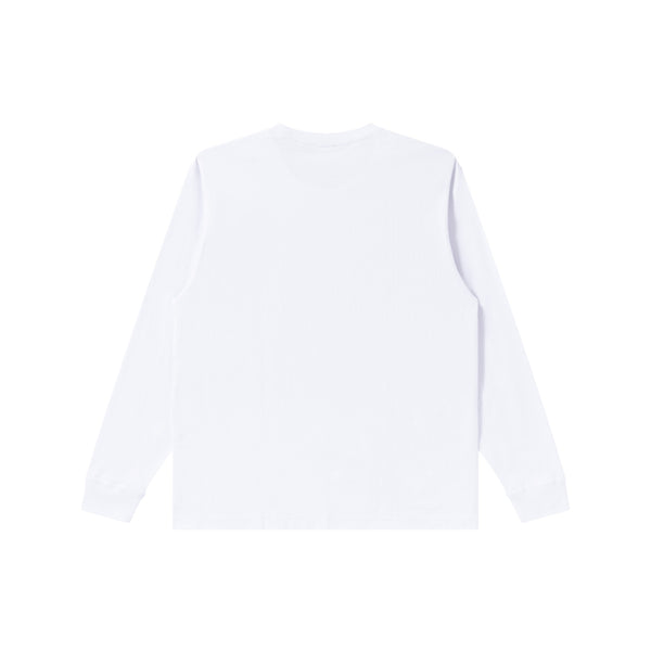 BLAZED LOGO L/S TEE WHITE