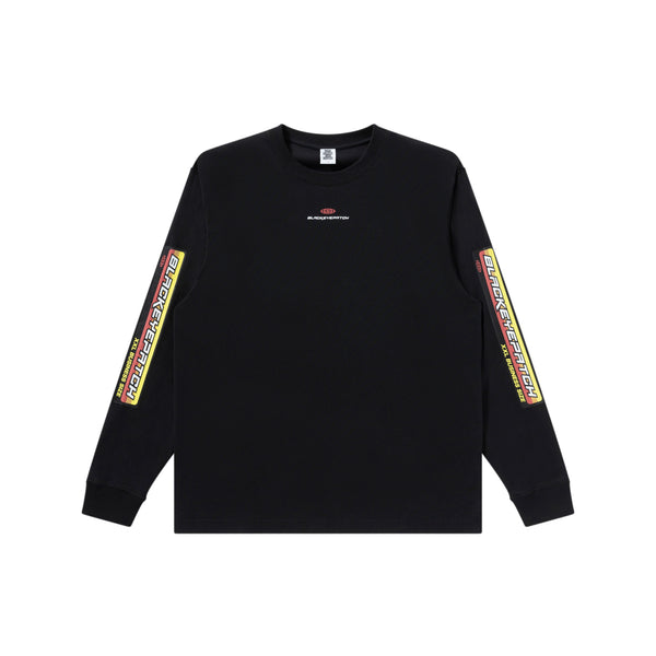 BUSINESS SIZE L/S TEE BLACK