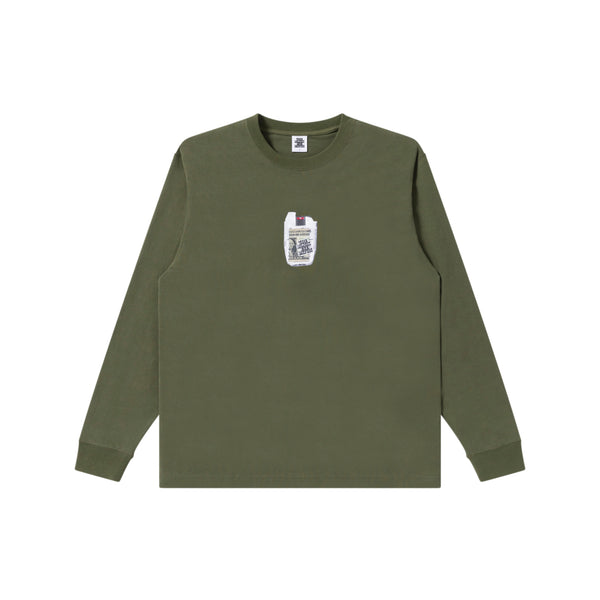 PACK IN THE POCKET L/S TEE OLIVE