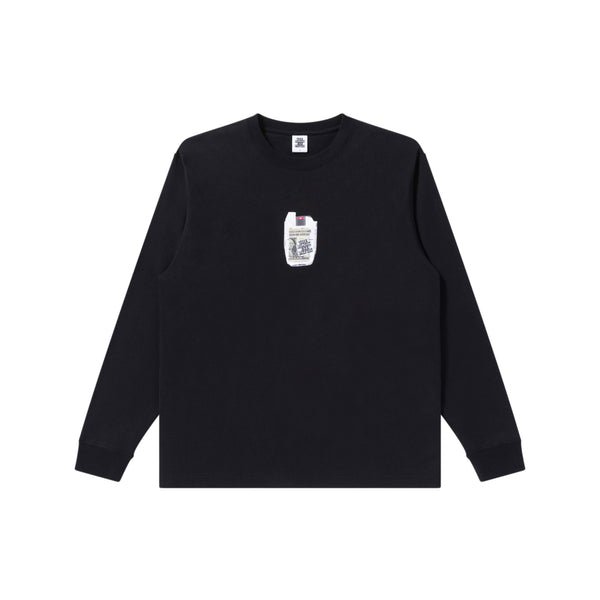 PACK IN THE POCKET L/S TEE BLACK