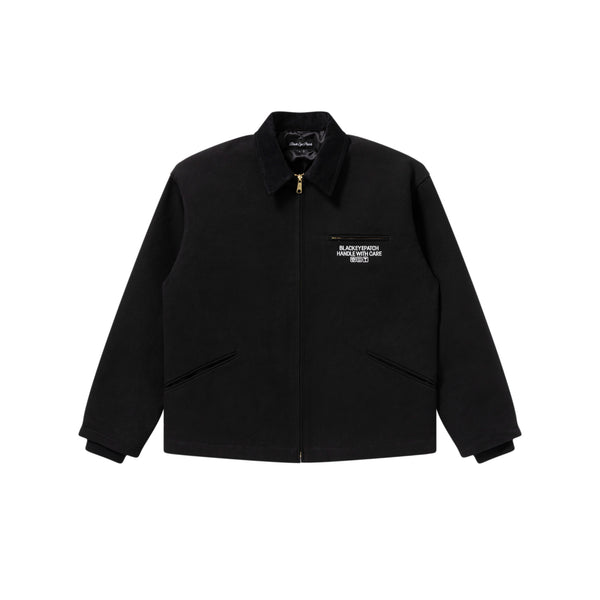 HWC LABEL EMBROIDERED DUCK JACKET BLACK