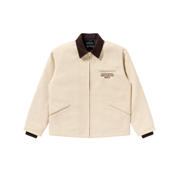 HWC LABEL EMBROIDERED DUCK JACKET BEIGE