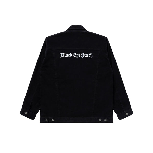 OE LOGO TRUCKER JACKET BLACK