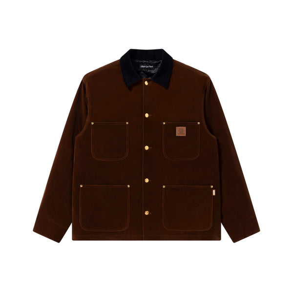 OG LABEL VELOUR COVERALL JACKET BROWN