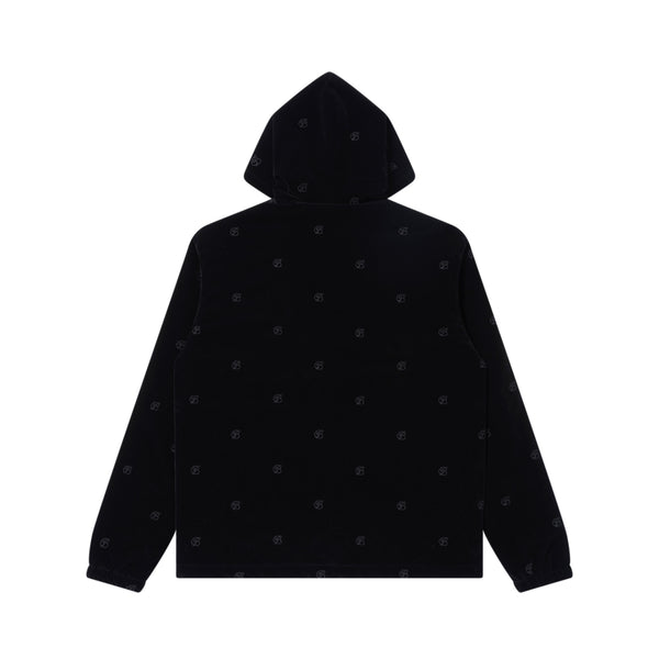 B EMBLEM PATTERNED JACKET BLACK