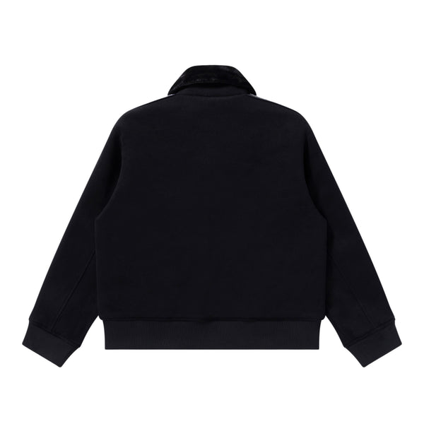 KANJI TAPED OG LABEL COLLARED JACKET BLACK