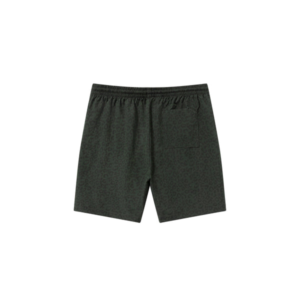 OG LEOPARD NYLON SHORTS OLIVE