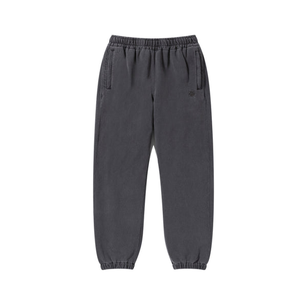 SMALL OG LABEL PIGMENT DYDED SWEAT PANTS BLACK