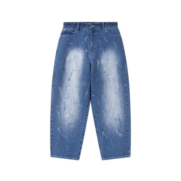 BEEZ-EYE-P SPLATTERED EXTRA BAGGY JEANS