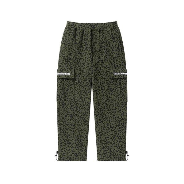 TACTICAL LOGO LEOPARD CARGO PANTS OLIVE