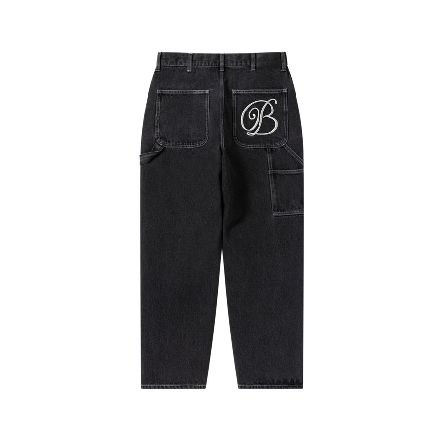 Blackeyepatch Striped Denim Pants - Black
