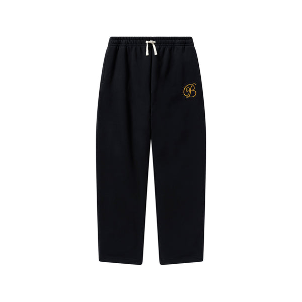 B EMBLEM HEAVYWEIGHT SWEAT PANTS BLACK