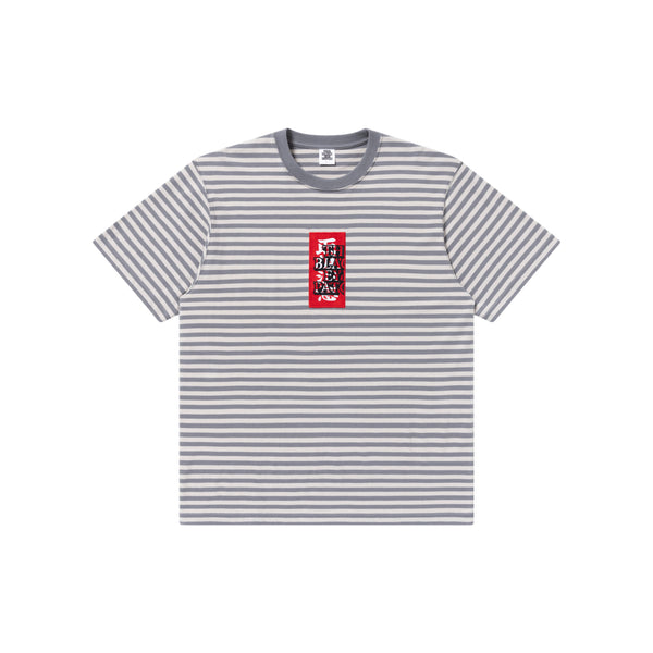 STRIPED HWC LABEL TEE