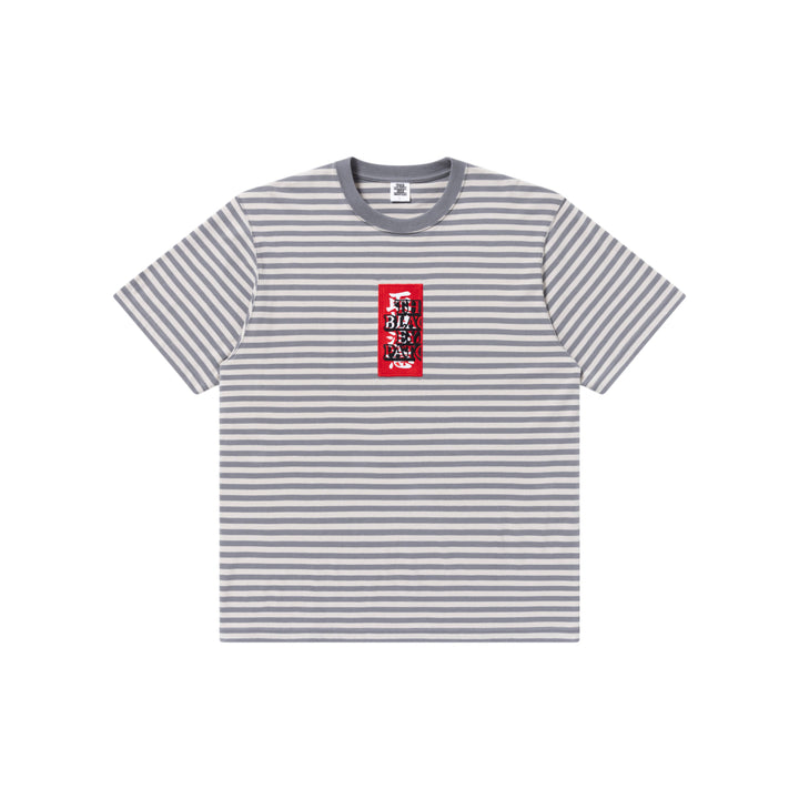 STRIPED HWC LABEL TEE