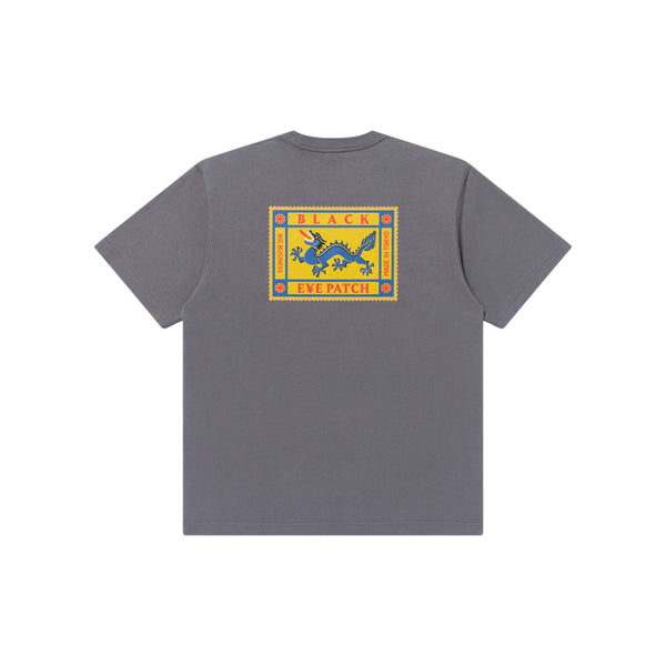 DRAGON STAMP TEE CHARCOAL