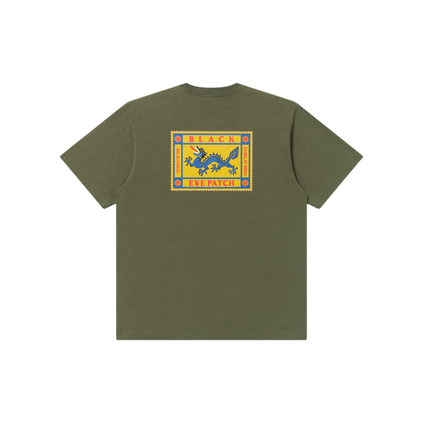 DRAGON STAMP TEE OLIVE