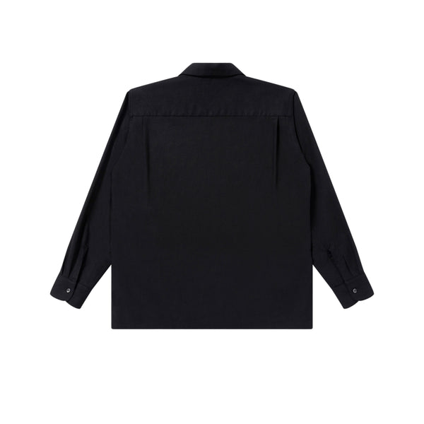 DRAGONS L/S LINEN SHIRT BLACK