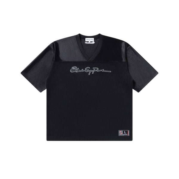 SLOPPY SCRIPT HOCKEY JERSEY BLACK