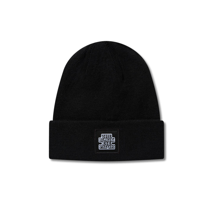 OG Label Patched Beanie, Black