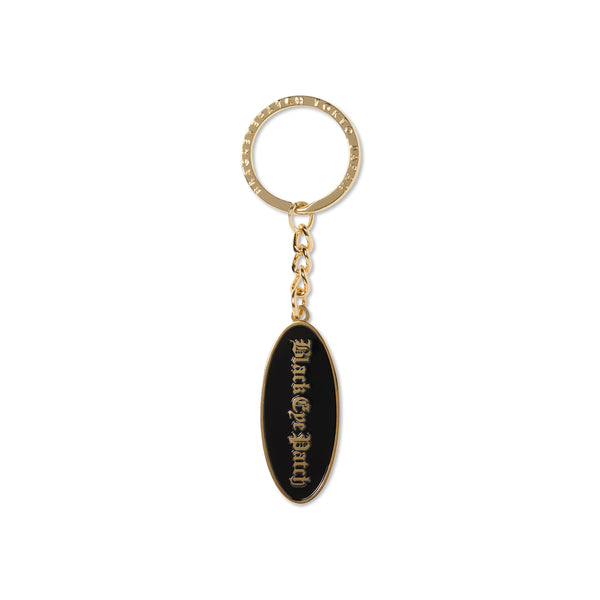 OE LOGO OVAL PLATE KEYCHAIN GOLD