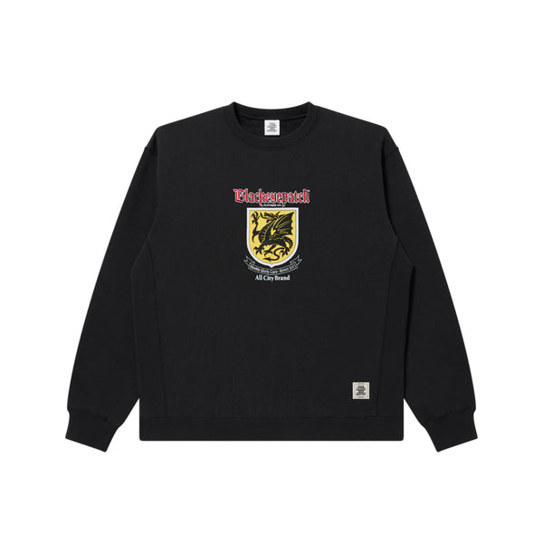HERALDIC DRAGON CREW SWEAT BLACK