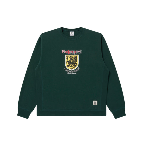 HERALDIC DRAGON CREW SWEAT GREEN