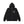 STENCIL LOGO EMBROIDERED ZIP HOODIE BLACK