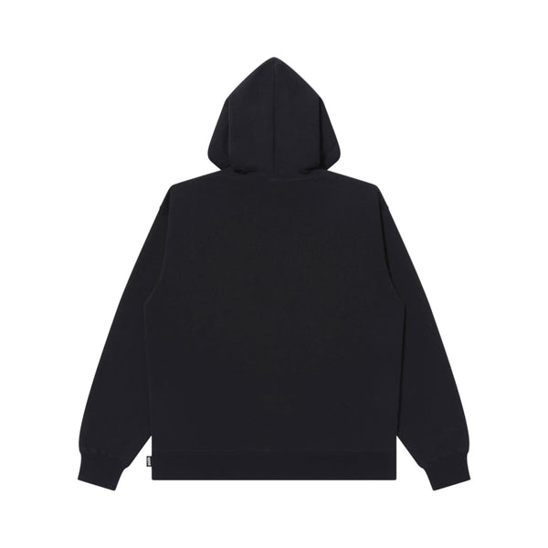 STACKED OE LOGO ZIP HOODIE BLACK