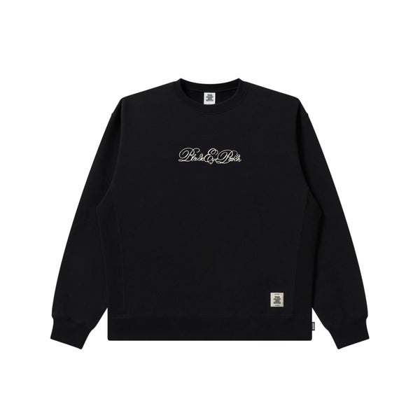 Serpentine Script Crew Sweat, Black
