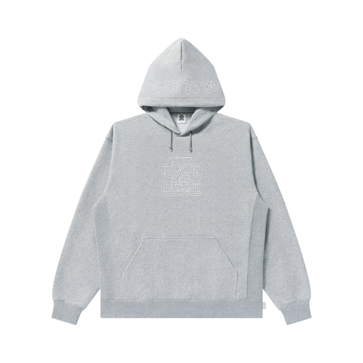 Stitch Printed OG Label Hoodie, Heather Gray