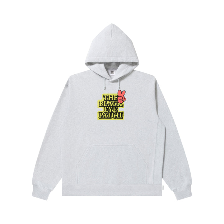 PEACE SIGN OG LABEL HOODIE ASH