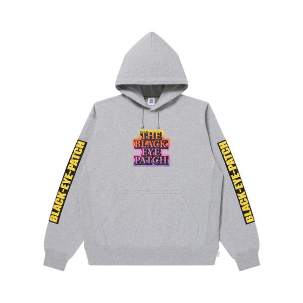 GRADIENT OG LABEL HOODIE HEATHER GRAY