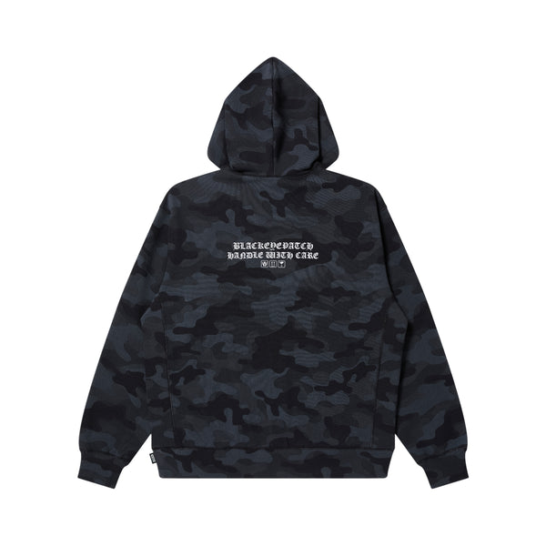 OE OG LABEL HOODIE BLACK CAMO