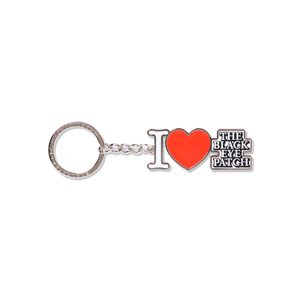 I LOVE BEP KEYCHAIN SILVER