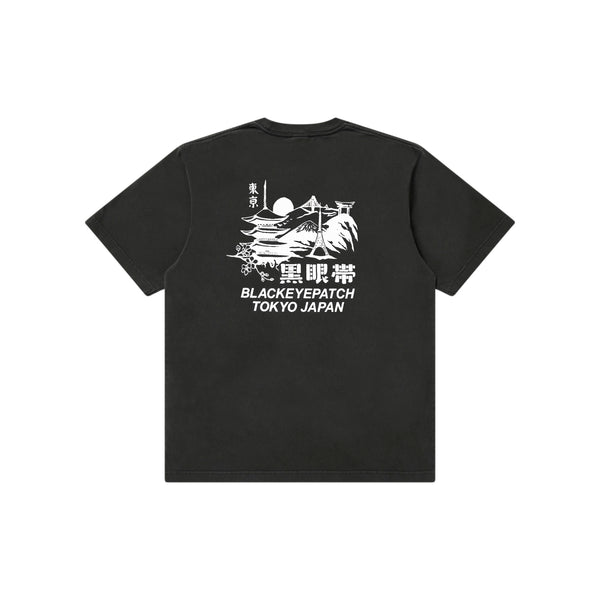 Kamon Tokyo Souvenir Tee, Pigment Charcoal