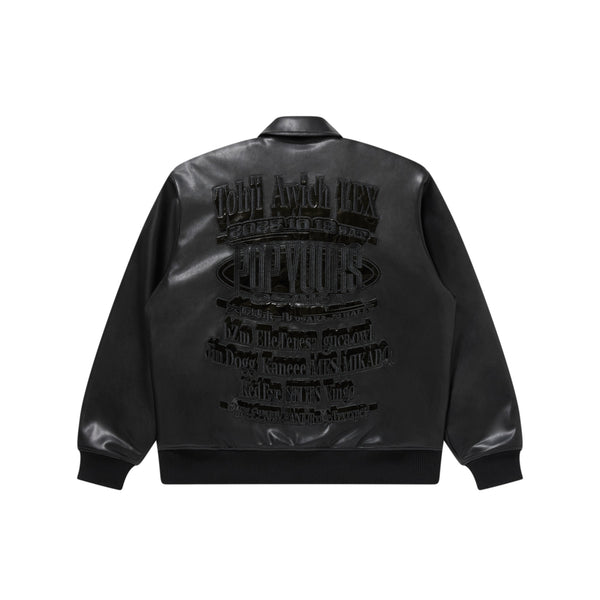POP YOURS KV FAUX LEATHER JACKET