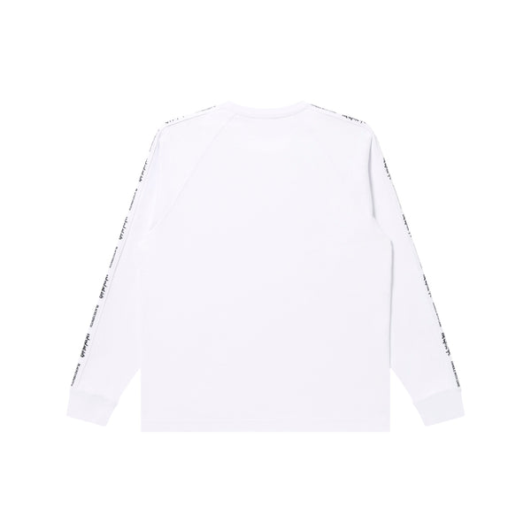 KANJI TAPED L/S TEE WHITE