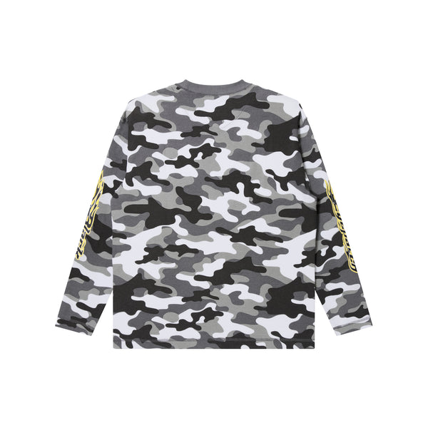 FLAME LOGO THERMAL LONG SLEEVE TEE SHIRT CITY CAMO