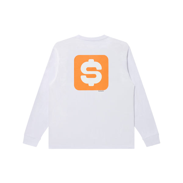Dollar Blogger Long Sleeve T-Shirt (White)