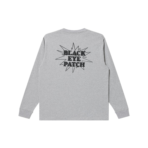 SHIT HAPPENS L/S TEE HEATHER GRAY