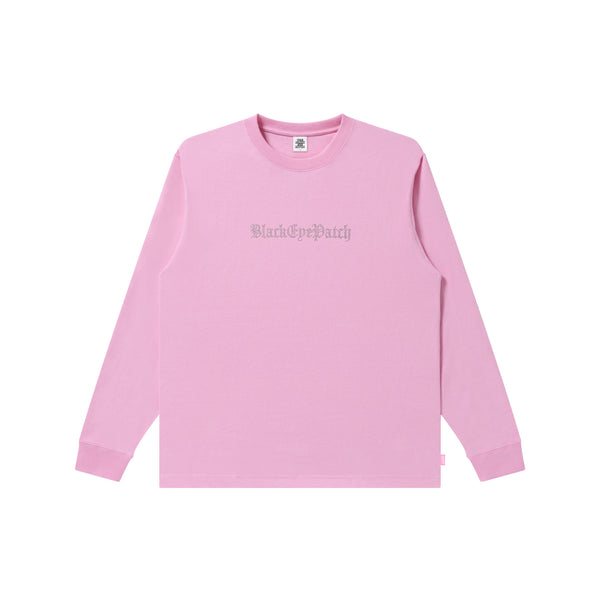 Rhinestoned OE Logo Long Sleeve T-Shirt