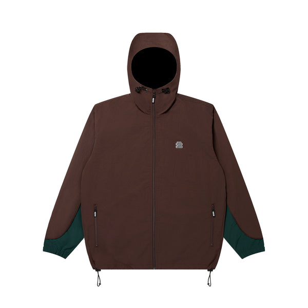 Small OG Label Nylon Track Jacket, Brown