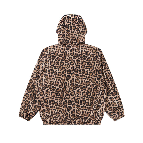 Leopard Patterned Ripstop Track Jacket