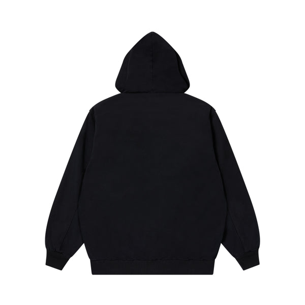 WASHED HOODED DUCK JACKET BLACK