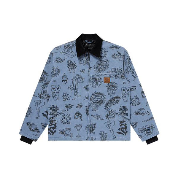 UE TATTOO FLASH DUCK JACKET LIGHT BLUE