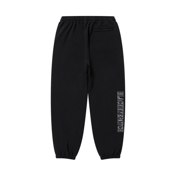 Stencil Logo Embroidered Sweat Pants, Black