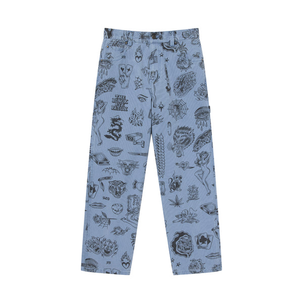 UE TATTOO FLASH DUCK PANTS LIGHT BLUE