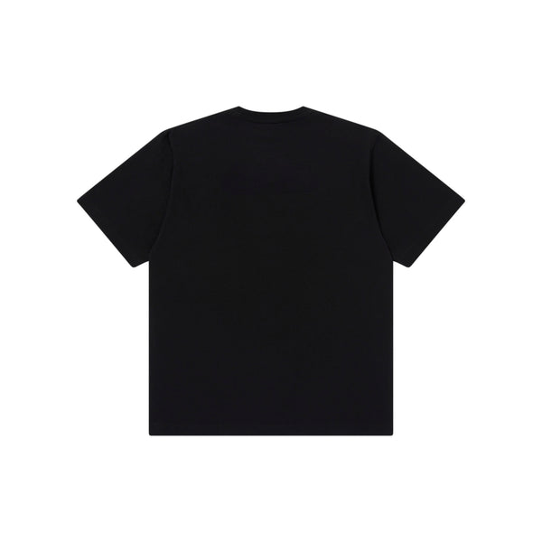 BIG DOLLAR SIGN FABRIC STITCHED TEE BLACK