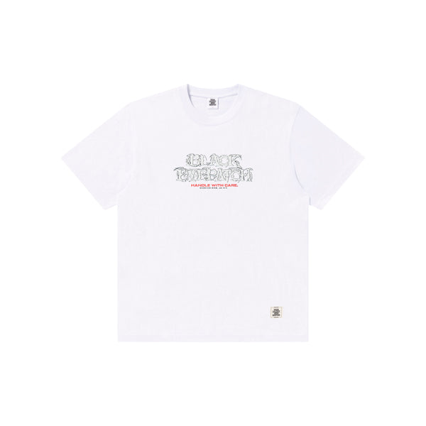 TRIBAL BLADE LOGO TEE WHITE