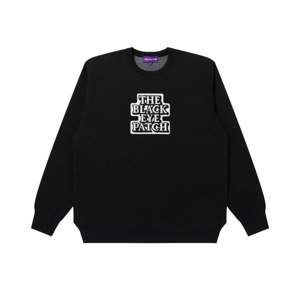 OG LABEL Knit Sweater, Black